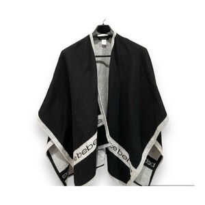 BEBE Ruana Open Front Poncho Cape Shawl Vest Jacket Coat ONE SIZE NWT